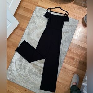 Lulus Alleyoop off the shoulder jumpsuit